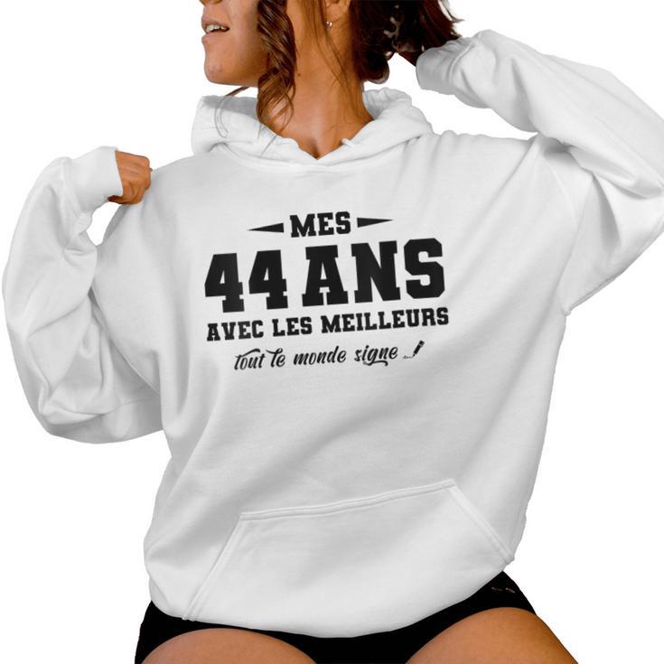 Àigner Anniversaire 44 Ans Cadeau Anniv 44 Ans Sweat à capuche femme