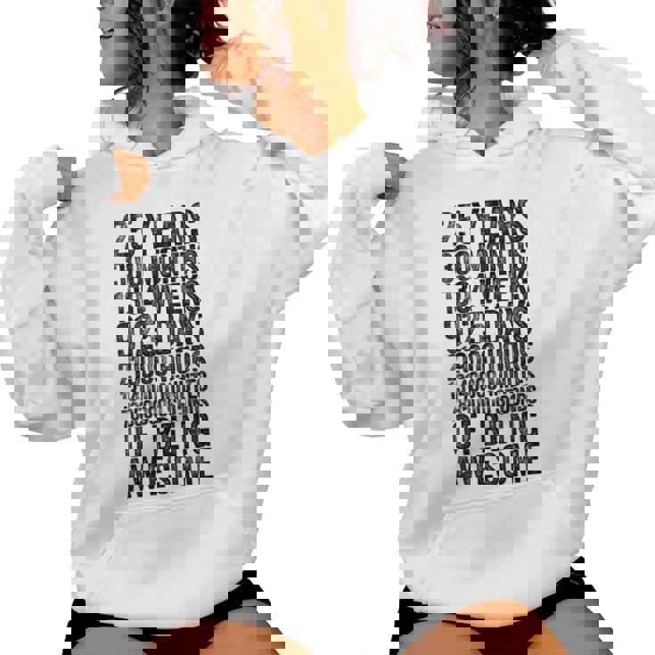 Chemise Humoristique Pour 25E Anniversaireieux Mètre Drôle 25 Ans Cadeaux Sweat à capuche femme