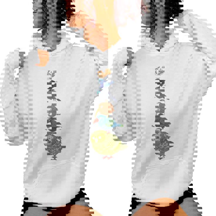 New Zealand Bird Lover Wildlife Bird Watching Kiwi Kakapo Women's Hoodie