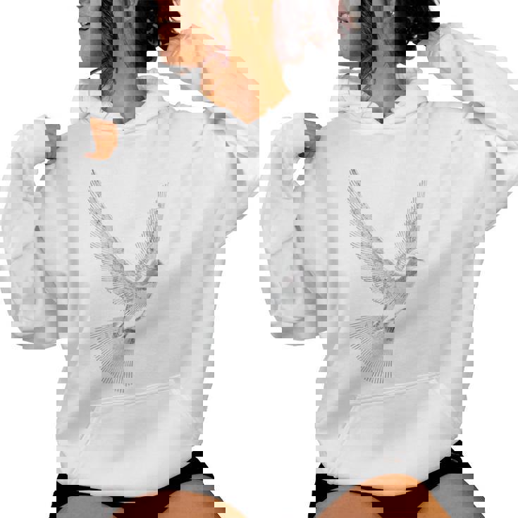 鳩 動物 男性 女性 モチーフ 恋人 自由 デザイン 平和 レディースパーカー