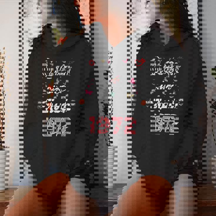 1972年3月より女王 花 1972年3月の誕生日 レディースパーカー 彼女への贈り物