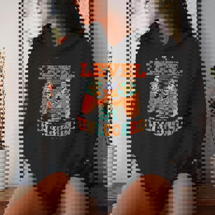 21歳の誕生日プレゼント 21歳 男性と女性、ビデオゲーム 2000年生まれ レディースパーカー 彼女への贈り物