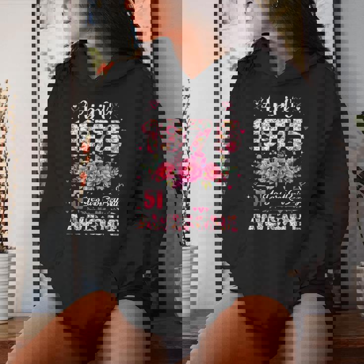 51歳 1975年4月 花柄 51歳 誕生日 男性 女性 レディースパーカー 彼女への贈り物