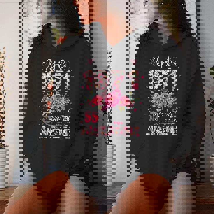 55歳 1971年4月 花柄 55歳 誕生日 男性 女性 レディースパーカー 彼女への贈り物