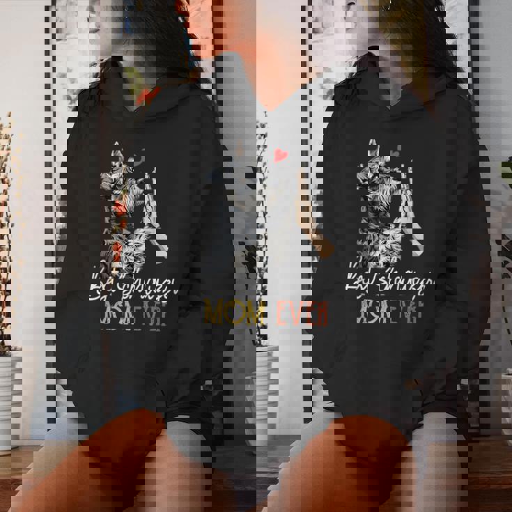 Bestchnauzer Mom Ever Dog Mama 母の日 レディースパーカー 彼女への贈り物