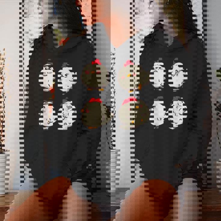 Chicken Chickens Cute Kawaii Anime Kawaii Japan レディースパーカー 彼女への贈り物