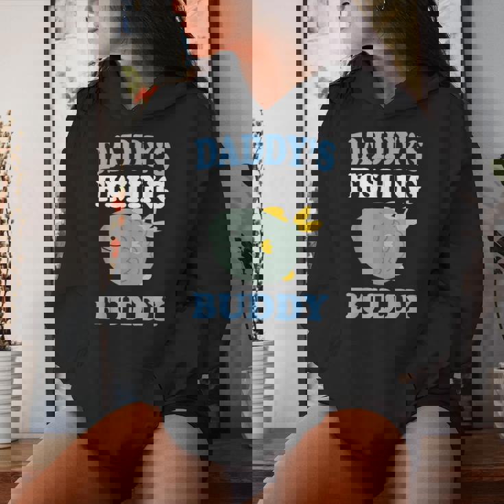 Daddy's Fishing Buddyon Daughter ギフトtシャツ レディースパーカー 彼女への贈り物