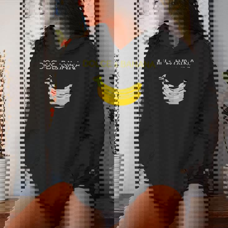 Dolce And Banana ファニーキュートグラフィックデザインバナナtシャツ レディースパーカー 彼女への贈り物