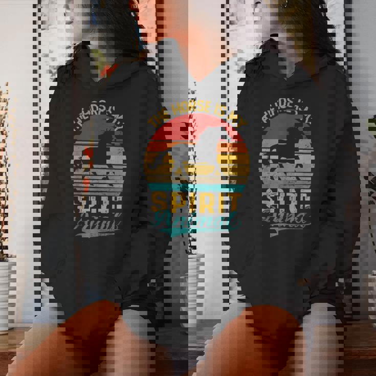 The Horse Is Mypirit アニマルシャツ entage Horse レディースパーカー 彼女への贈り物