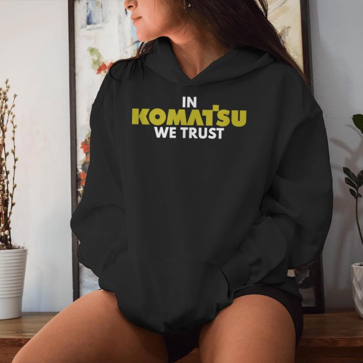 In Komatsu We Trust Dozer ブルドーザー キルドーザー トリビュート レディースパーカー 彼女への贈り物
