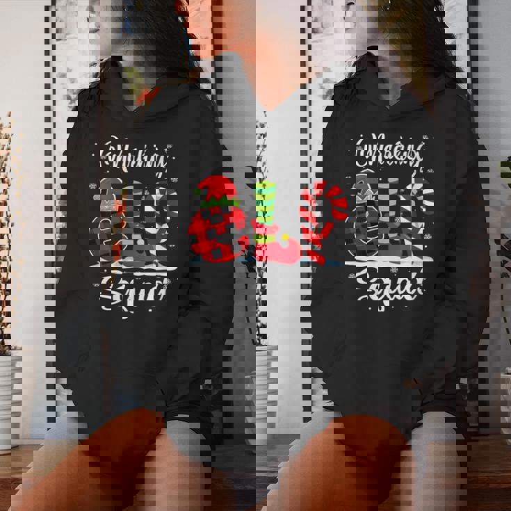 Marching Elf Squad Christmas Marching Band Matching Women's Hoodie Gifts for Her