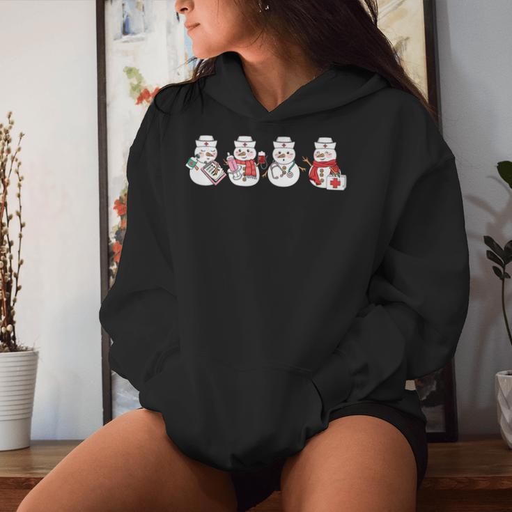 Nurse Snowman Squad Nursing Rn Registered Christmas Women Hoodie Gifts for Her Nurse Snowman Squad Nursing Rn Registered Christmas Women Hoodie Gifts for Her
