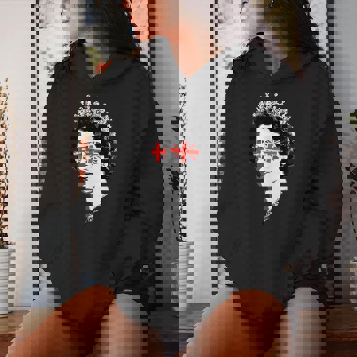 Queen Elizabeth Iiunglasses British Crown エリザベス女王 Meme レディースパーカー 彼女への贈り物