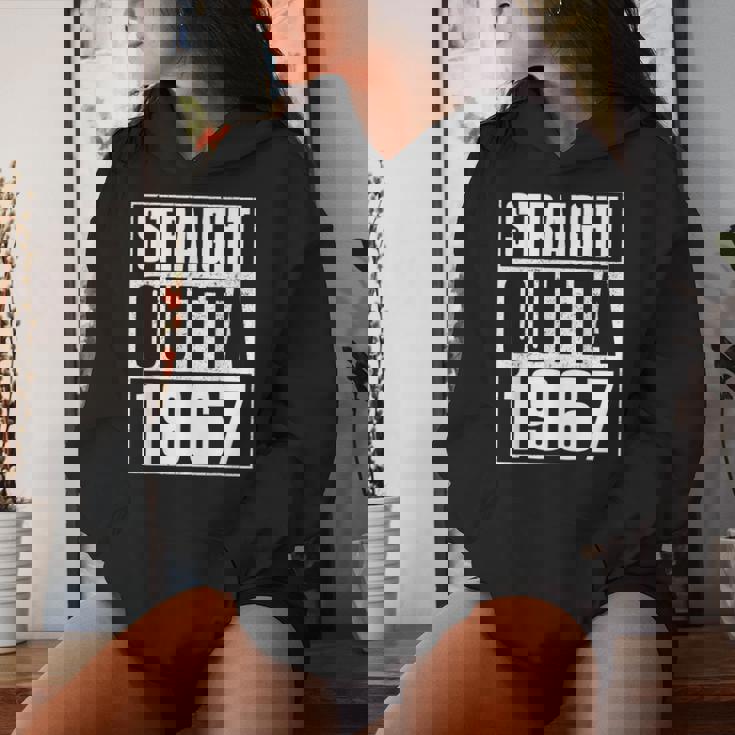 Straight Outta 1967 Womenintage 1967 Birth Of Birthday レディースパーカー 彼女への贈り物