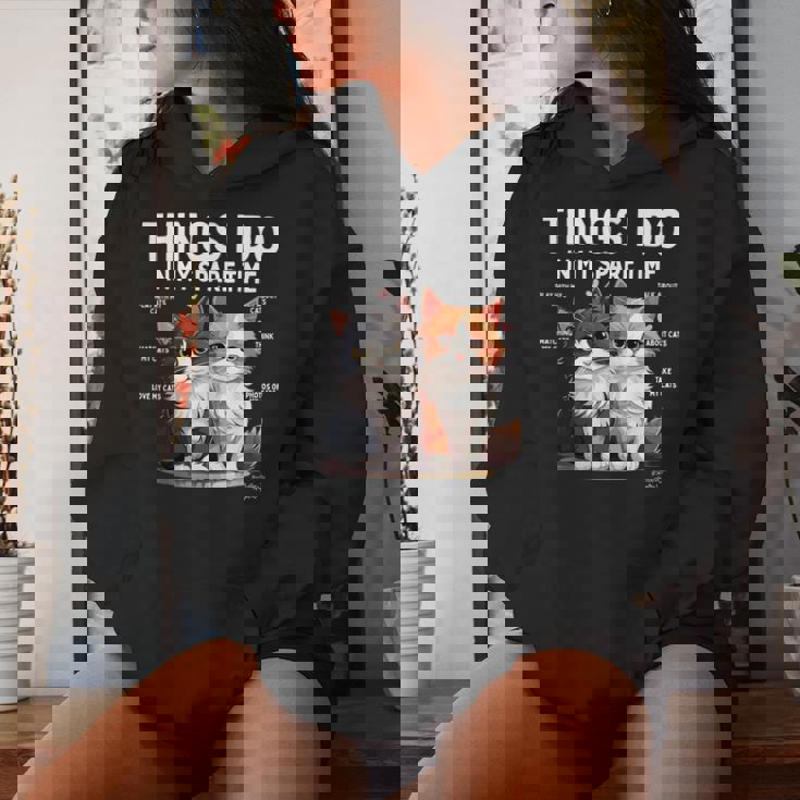 Things I Do In Mypare Time Cat Lover Men レディースパーカー 彼女への贈り物