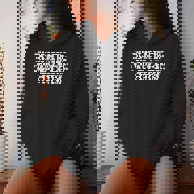 This Meeting Could've Been A Fistfight レディースパーカー 彼女への贈り物