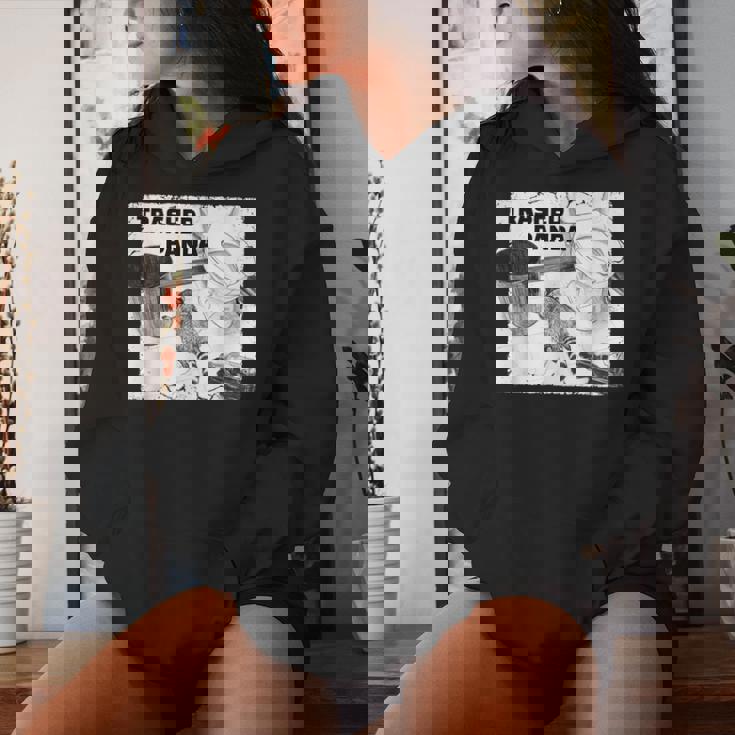 Trashed Panda Racoon Trend レディースパーカー 彼女への贈り物