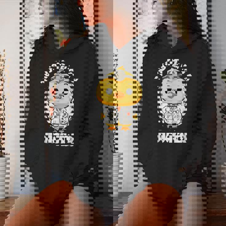Trust Me I'm A Ducktor Duck Nurse 小児科医 レディースパーカー 彼女への贈り物