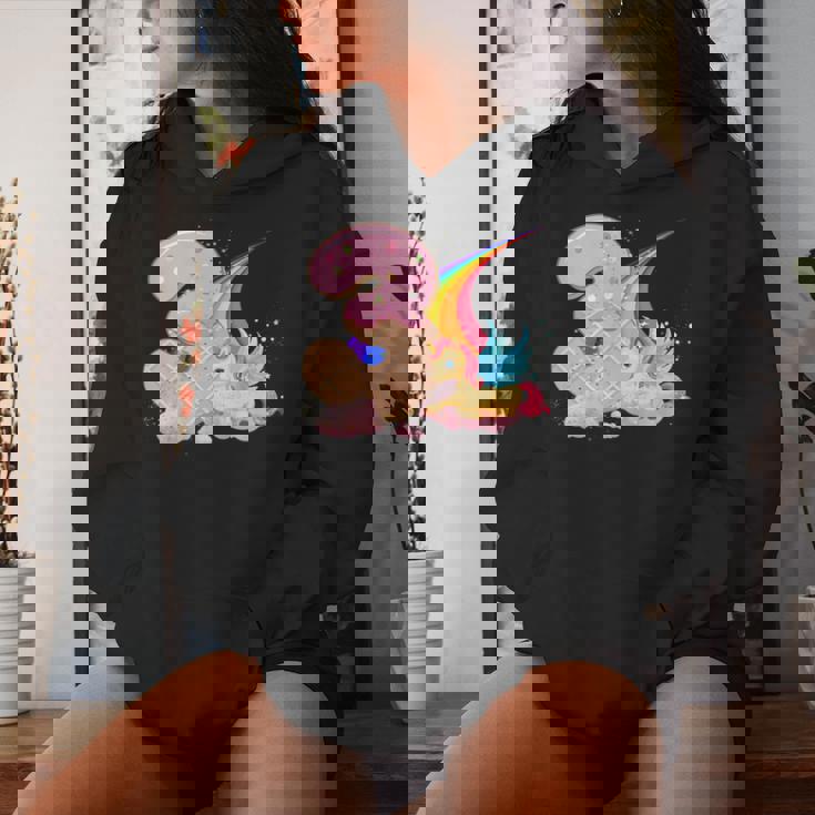 キッズ I Am 3 かわいいユニコーン 誕生日ギフト 女の子向け レディースパーカー 彼女への贈り物