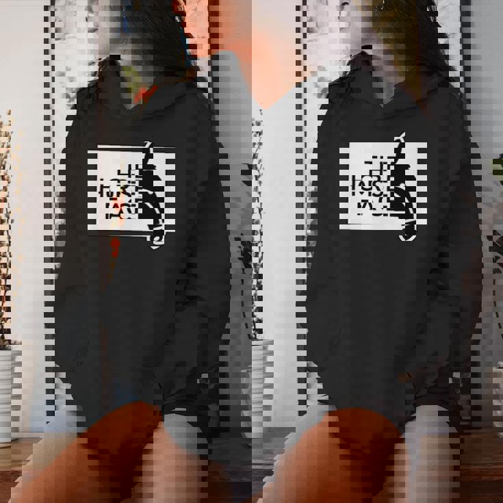 ザ・ホース・フェイス The Horse Face 午年 馬【十二支 干支】2026年 ブランド パロディ 長袖tシャツ レディースパーカー 彼女への贈り物