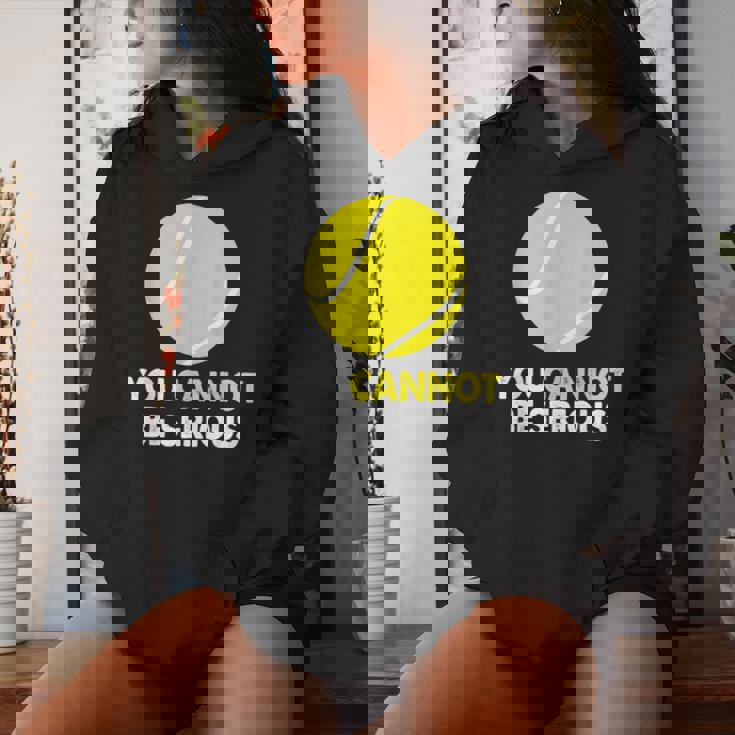 テニス ユーモア You Cannot Beerious ラケット スポーツ レディースパーカー 彼女への贈り物