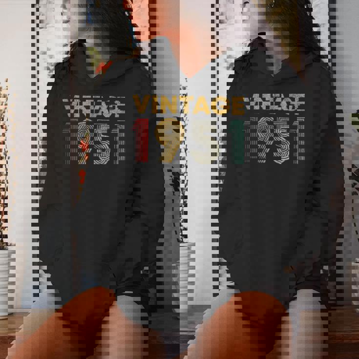 ヴィンテージ 1951 75 歳の誕生日プレゼント 男性 女性 75 歳 レディースパーカー 彼女への贈り物