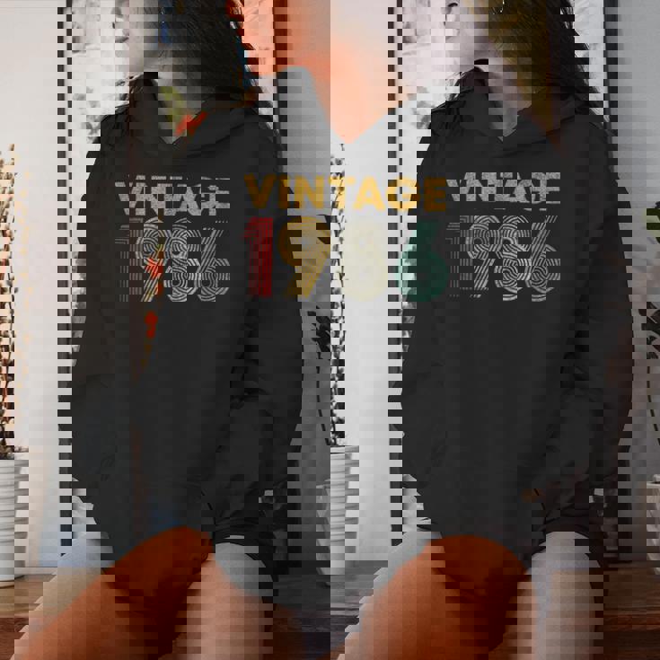 ヴィンテージ 1986 40歳の誕生日プレゼント 男性 女性 40歳 レディースパーカー 彼女への贈り物