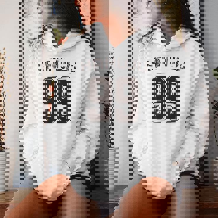 99 歳 白寿 祝い 99歳 99才 お祝い 男性 女性 白寿祝い 父 母 はくじゅ 背番号 バックプリント レディースパーカー 彼女への贈り物