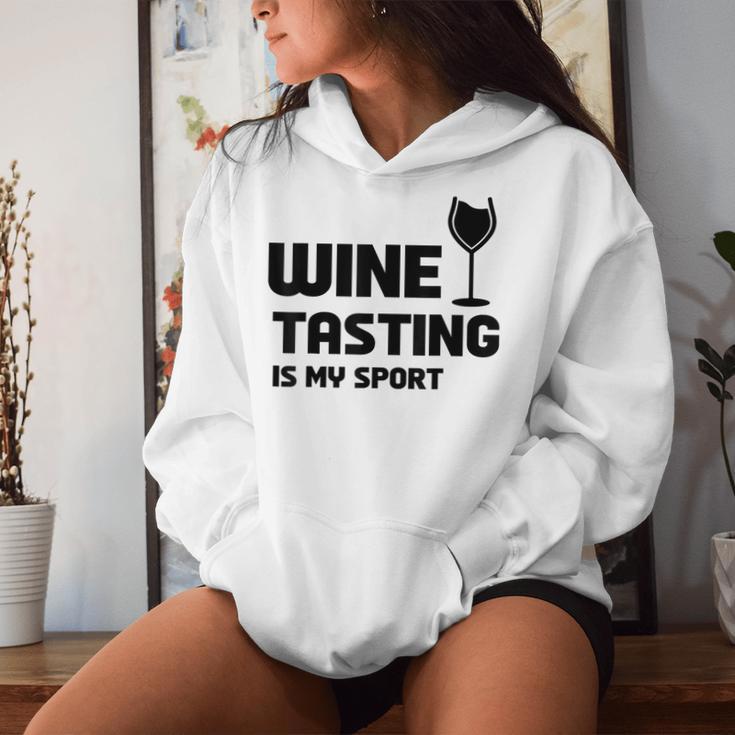 Wine Tasting Is Myport 面白いワインの名言 レディースパーカー 彼女への贈り物
