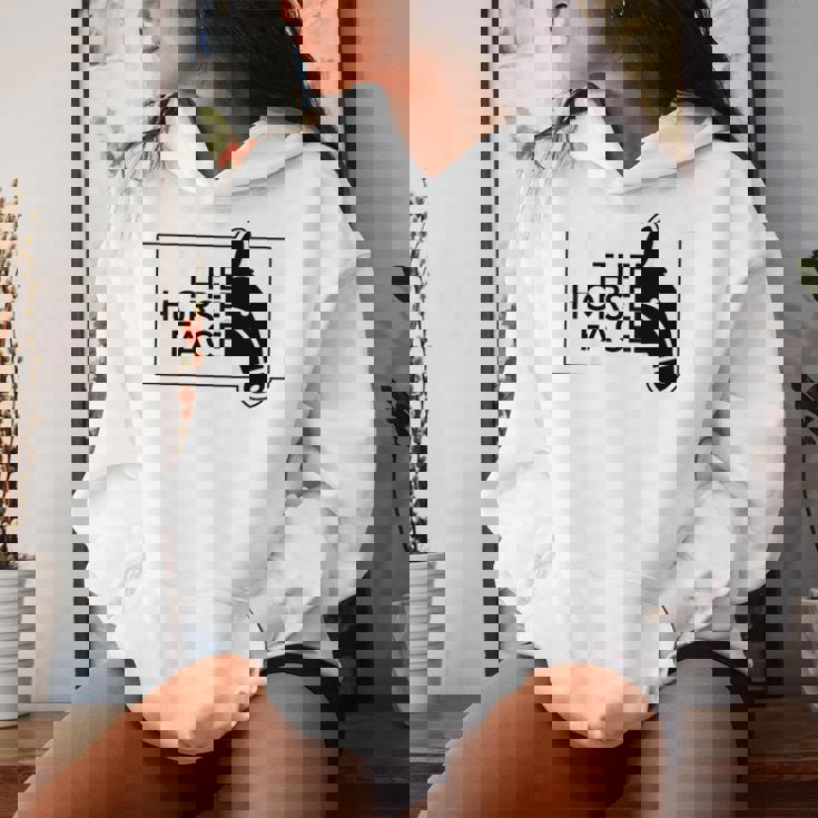 【バックプリント・背中側】ザ・ホース・フェイス The Horse Face 午年 馬 2026 パロディ レディースパーカー 彼女への贈り物