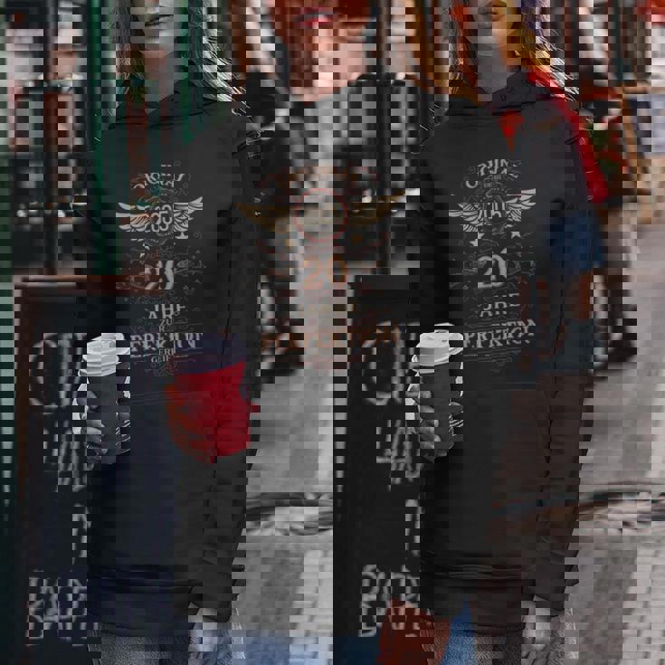 20 歳の誕生日の男性と女性への、 20 周年記念オリジナル 2005 年装飾のおもしろギフト レディースパーカー 面白い贈り物