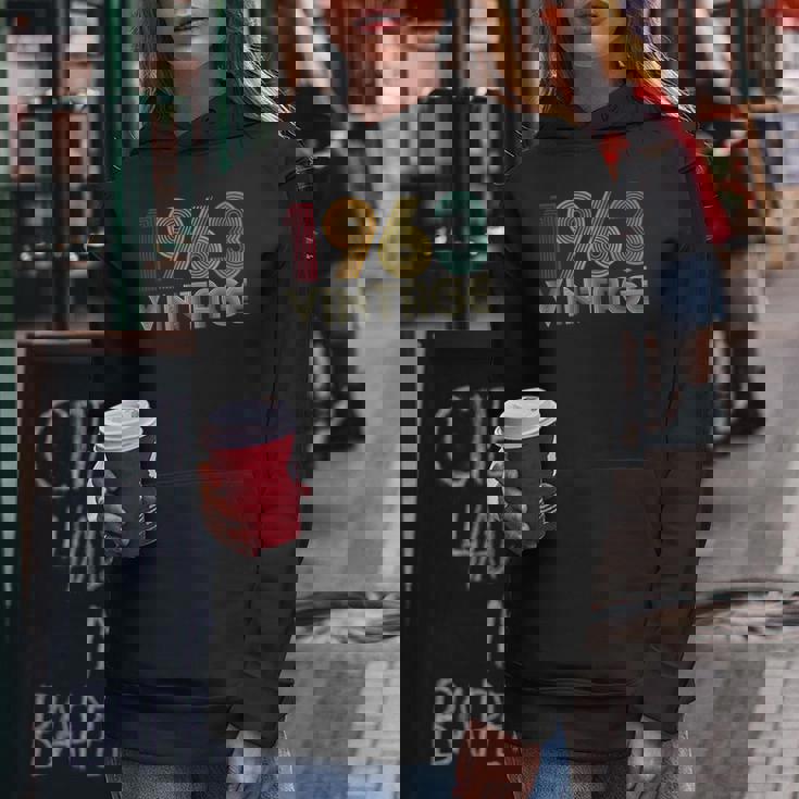 63歳の誕生日プレゼント 63歳 男性 女性 レトロ ヴィンテージ 1963 レディースパーカー 面白い贈り物