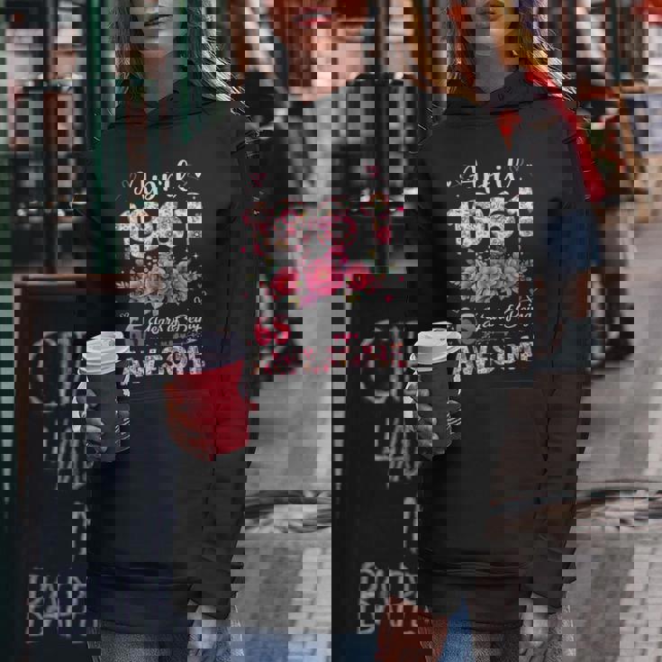 65歳 1961年4月 花柄 65歳 誕生日 男性 女性 レディースパーカー 面白い贈り物