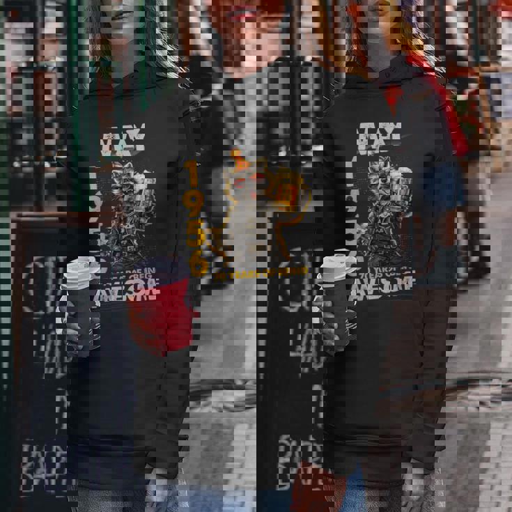 70Th Birthday Raccoon Beer May 1956Intage 70 Years Old レディースパーカー 面白い贈り物