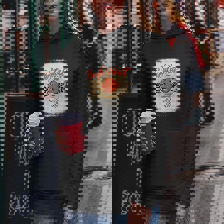 Basketball Mom Bleached Leopard 母の日 バスケットボール ママ レディースパーカー 面白い贈り物