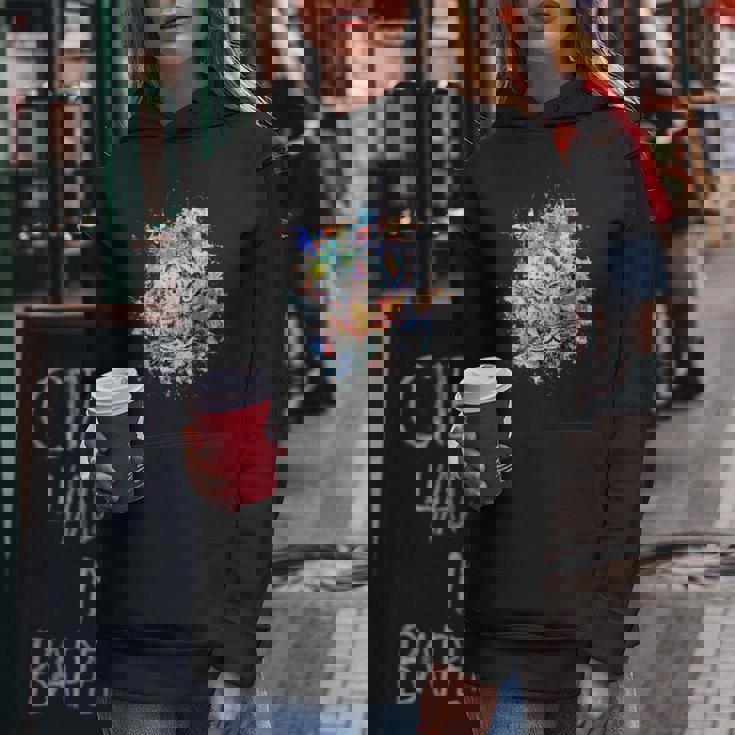 Beelegant 加熱虎 水彩画 面白い虎 レディースパーカー 面白い贈り物