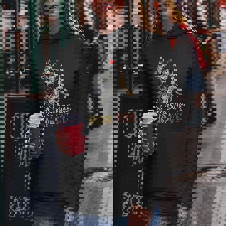 Bestchnauzer Mom Ever Dog Mama 母の日 レディースパーカー 面白い贈り物