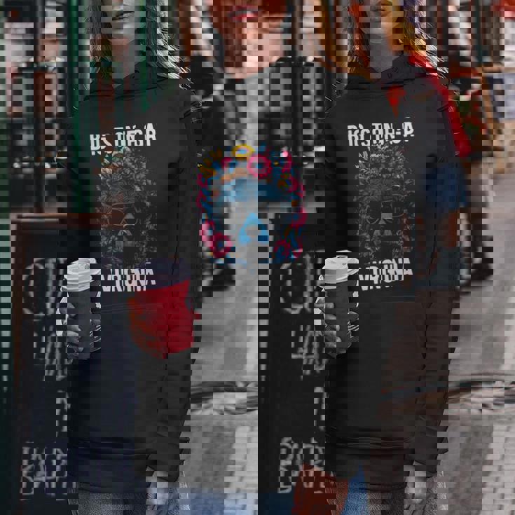 Bigtone Gap バージニア Usa クマと花のデザイン 長袖tシャツ レディースパーカー 面白い贈り物