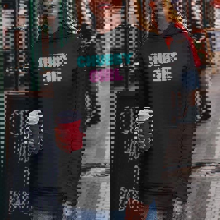 Chubby Girl 長袖tシャツ レディースパーカー 面白い贈り物