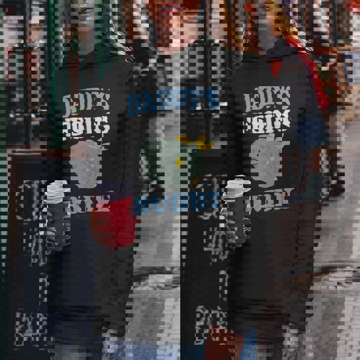 Daddy's Fishing Buddyon Daughter ギフトtシャツ レディースパーカー 面白い贈り物