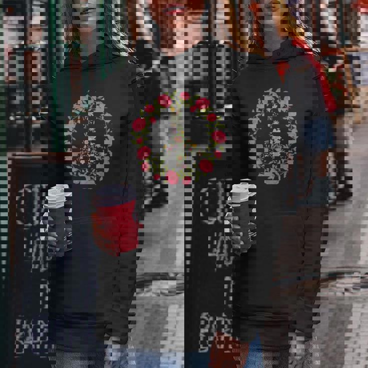 Flower Power Peace Love 60年代 70年代 ヒッピーコスチューム レディースパーカー 面白い贈り物