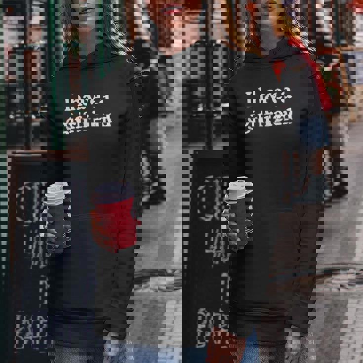 I Have A Girlfriend · 私にはガールフレンドがいます レディースパーカー 面白い贈り物