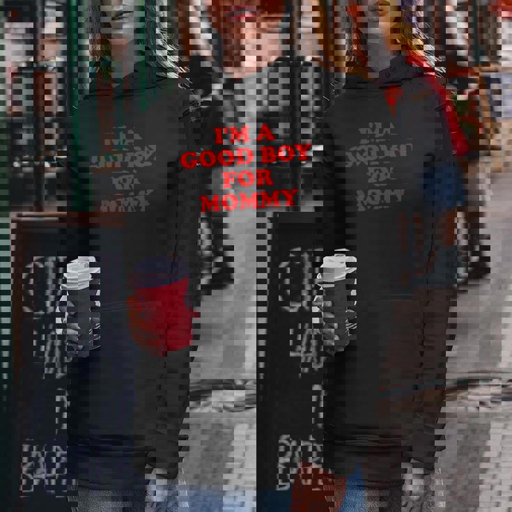 I'm A Good Boy For Mommy 面白い引用 レディースパーカー 面白い贈り物