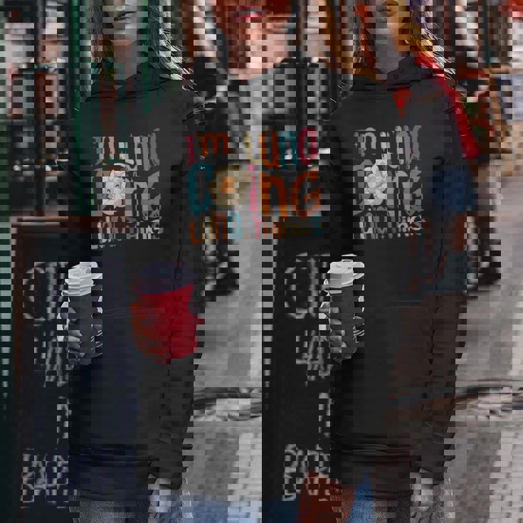 I'm Luna Doing Luna Things Groovy Retro Luna レディースパーカー 面白い贈り物