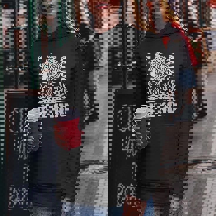 Be Kind Fish 学校教師の初日おめでとう レディースパーカー 面白い贈り物