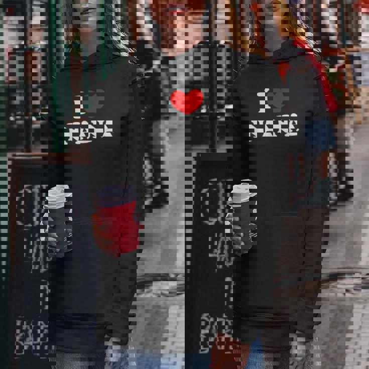 I Love Nana 私は愛する Nana レディースパーカー 面白い贈り物