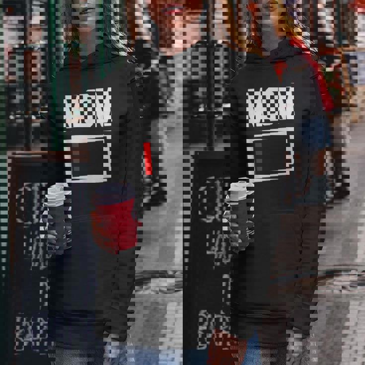 Mom Battery Low Mother Family Mama Mommy Mom レディースパーカー 面白い贈り物