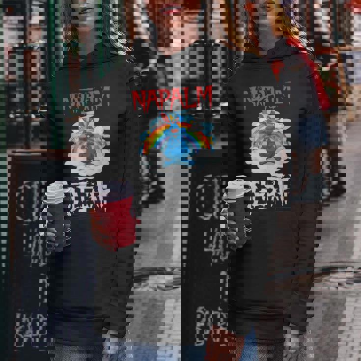 Napalm Death Rainbow Bunny ピンク ナパーム デスラビット レディースパーカー 面白い贈り物