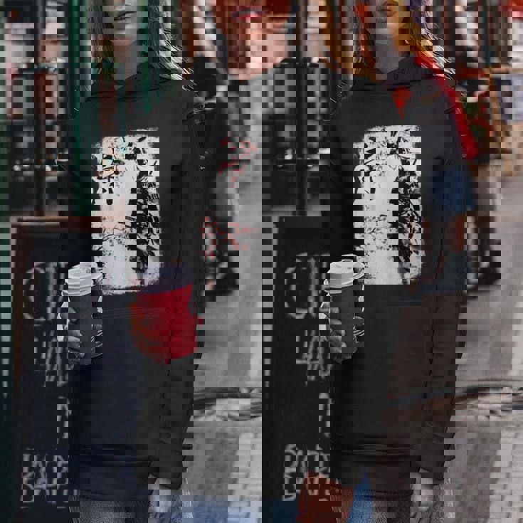 Samurai Giraffe Ninja Budo Japan Worrior Cherry Blosson レディースパーカー 面白い贈り物