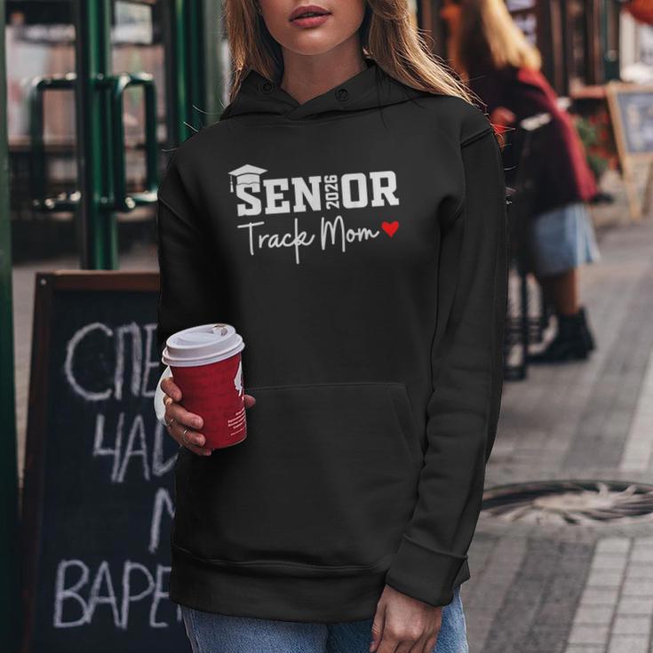 Senior 2026 Track Mom Class Of 2026 Track Team Parent Heart Women Hoodie Unique Gifts